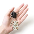 thumbnail image 4 of Wukai Vintage Bike Flower Butterfly Print Rectangular Metal Keychain: Sleek and Durable Key Ring for Securely Holding Keys Perfect for Everyday Use, 4 of 5