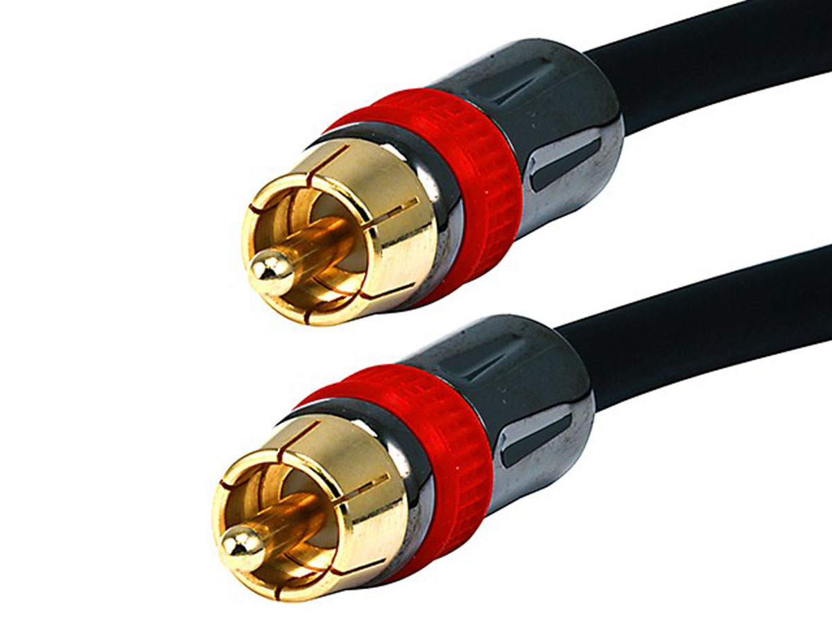 Monoprice Digital Coaxial Audio Cable - 50 Feet - Black | High Quality RG6 RCA CL2 Rated, Gold plated - image 2 of 2