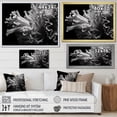 thumbnail image 4 of Designart "Monochrome Anemone In Colorful Photo III" Coastal Coral Under Water Floater Framed Canvas Wall Art, 4 of 5