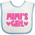 thumbnail image 3 of Inktastic Mimi's Girl Pink with Hearts Girls Baby Bib, 3 of 4