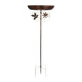 thumbnail image 1 of Baño de pájaros de metal con base de 5 puntas, estilo vintage, para amantes de las aves, comedero para pájaros, ideal para exteriores, jardín, patio,, 1 of 8