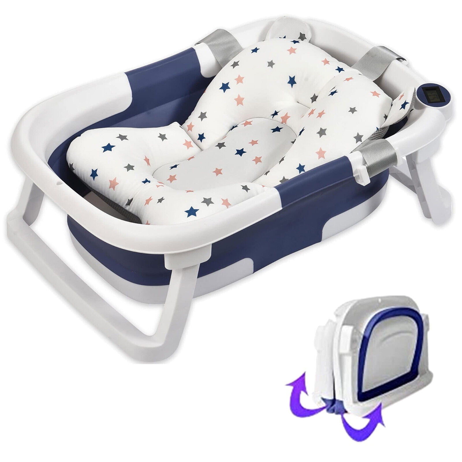 Aiwanto Collapsible Folding Baby Tub with Cushion Toys Body Temperature  Sensing Collapsible Tub for Toddler Kids80 50CM Buy, Best Price in Russia,  Moscow, Saint Petersburg