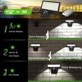thumbnail image 4 of Solar Light for Outdoors, 90 Outdoor LED Solar Lamp, Super Bright Solar Light with Motion Sensor, Security Wall Light, 3 Modes Waterproof Wall Light for Garden, Battery Replaceable, 4 of 6