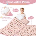 thumbnail image 3 of Pink Christmas Gingerbread House Pattern Toddler Nap Mats for Kids Preschool,50"x20" Sleeping Mat Bag or Kids,Toddler Sleeping Bag,Toddler Nap Mat or Daycare, 3 of 6