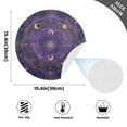 thumbnail image 3 of Round Placemats Plate Mats 15 Inch Non-Slip Heat Resistant Washable PVC Set Table Decoration for Kitchen Dining Purple Celestial Pattern, 3 of 6