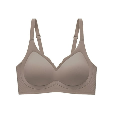 Plus Size Bras for Women Soft Sleep Wirefree Bras Unlined Bra For Large Bust Seamless Bras Simple Sizing Available Lift Everyday Bras