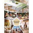 thumbnail image 5 of Green Table Cloth, Waterproof Tablecloth for Square Tables, Summer Botanical Leaves Watercolor Reusable Washable Fabric Table Cover for Restaurant Kitchen Dining Tables 60"x60", 5 of 9
