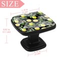 thumbnail image 4 of 4 Pcs Square Cabinet Handle Cupboard Knob Drawer Pulls Handle Lemon Drawer Knobs with Screws Furniture Decoration, 4 of 7