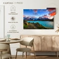 thumbnail image 5 of Elephant Stock Torres Del Paine Horizon Wall Art - Horizontal Canvas Wall Art - Living Room Wall Decor - Nature Canvas - Blue And Green Decor - 39" x 26", 5 of 8
