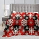 thumbnail image 4 of Christmas Throw Blanket Super Soft Flannel Fleece Plush Warm Bed Sofa Blanket for Winter Decor, Holiday Gift, Cozy Home Decorations, Couch Cover, Festive Bedding Accessory, 4 of 6