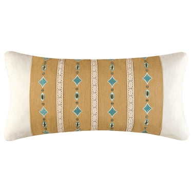 12" x 24" Diamond Embroidered Pillow