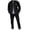 C-Black48, variant on DHFJKG 2 Piece Sets Mens Shirts Waffle Button Down Turndown Collar Shirt Jacket Straight Leg Pants Solid Color Versatile Outfit