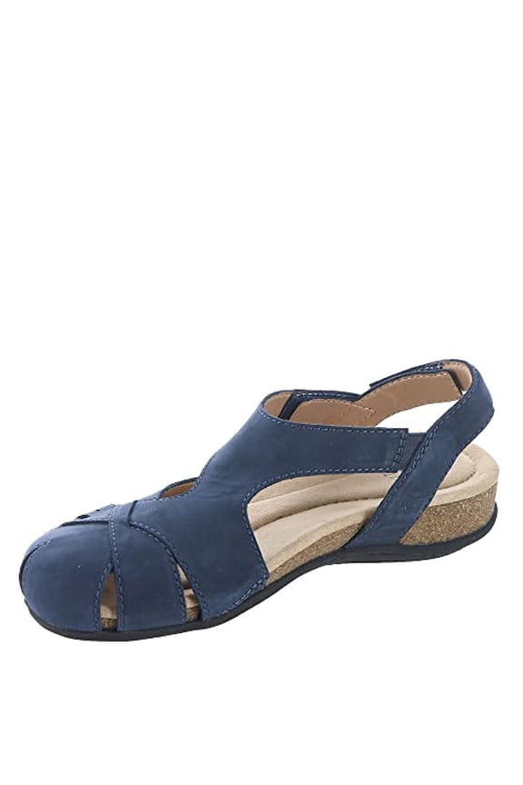 Womens Birdine Cutout Comfort Flat Slingback Sandals Blueberry Size 8M NIB