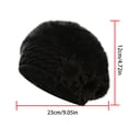 thumbnail image 2 of LiuXxxx Women Slouch Baggy Winter Warm Soft Knit Hat Casual Slouchy Cap for Cold Weather Outdoor Daily Wear Wine, 2 of 2