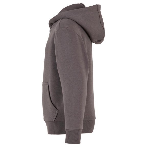 Build Your Brand Boys/Girls Fluffy Full Zip Hoodie
