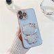 thumbnail image 1 of Kt cat-Soporte de espejo de maquillaje galvanizado con película de lente, funda de teléfono para iphone Xr Xs 11 12 13 14 Pro Max, 1 of 4