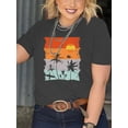 thumbnail image 6 of XCHQRTI Beach Shirts Women's Plus Size Graphic Tees Sunrise Sunset T-Shirts Casual Short Sleeve Vacation Tshirt, 6 of 9