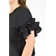 thumbnail image 4 of Blusa manga con olanes Roman Fashion Tallas Extras 2314 Negro 40, 4 of 7