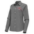 thumbnail image 2 of Women's Antigua Black Toronto FC Porter Woven Tri-Blend Long Sleeve Button-Up Shirt, 2 of 3