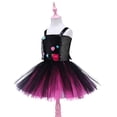 thumbnail image 6 of Vampire Skull Flower Mesh Puffy Tutu Dress Youth Halloween Role Play Costume for Carnival Stage Performance and Holiday Party Wear, 6 of 8