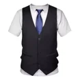 thumbnail image 2 of Camiseta Manga Corta Cuello Redondo Hombre Traje Falso, 2 of 6