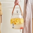 thumbnail image 3 of Qiyester Beverage Dispenser Glass Large Water Drink Dispensers with Lid and Spigot 5L for Parties,Bars,Restaurants,Refrigerator, 3 of 10