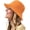 Orange, variant on Bucket Hat for Women Men Rain Hat Wide Brim Packable Sun Hat UV Protection Summer Beach Fishing Hiking Safari Hat