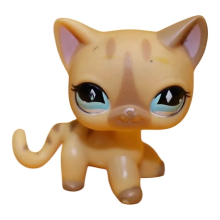 Authentic Littlest Pet Shop LPS Figure 886 Cream Diamond Eye Shorthair Cat New