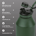 thumbnail image 3 of TAL 64oz Stainless Steel Ranger Water Bottle, Dark Green, 3 of 8