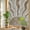 Brown, variant on Light Gray Rising Sun Window Privacy Film, Minimalist Wavy Sunrays Line Sunset Stained Glass Rainbow Film Decorative Window Clings, Static Cling Sun Blocking Stickers 17.7" x 39.3"