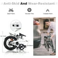 thumbnail image 5 of Zukka 20" Folding Bike Double Disc Brake 7 Speed Foldable City Commuter Bicycle White, 5 of 7