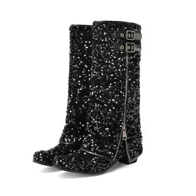 Sparkly biker boots new arrivals