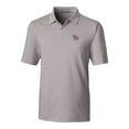 thumbnail image 2 of Men's Cutter & Buck Gray Clemson Tigers Big & Tall Forge Pencil Stripe Stretch Polo, 2 of 3