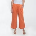 thumbnail image 2 of Elsie & Zoey Monroe Cotton Gauze Wide Leg Cropped Drawstring Pant for Women, 2 of 8