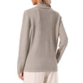 thumbnail image 3 of INSPIRE CHIC Cardigan Sweater for Women's V Neck Button Down Casual Long Sleeve Open Front Sweaters with Pockets XS Brown, 3 of 6