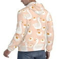thumbnail image 4 of Bingfone Geese And Flower Men'S Drawstring Hoodie Long Sleeve Pocket Sweatshirts-Xx-Large, 4 of 9