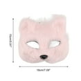 thumbnail image 2 of Unique Bargains 1 Pc Long-haired Foxes Party Mask Pink Plastic, 2 of 5