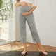 thumbnail image 2 of Pantalones de yoga premamá con cintura elástica - Color liso, bolsillos funcionales, lavables a mano/a máquina, ideales para el día a día/correr, tallas S-XXL, 2 of 8