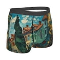 thumbnail image 4 of Haiem Impressionist Village Sky Men's Boxer Briefs, Every Day Comfort Stretch Cotton Moisture-Wicking Underwear-XX-Large, 4 of 8