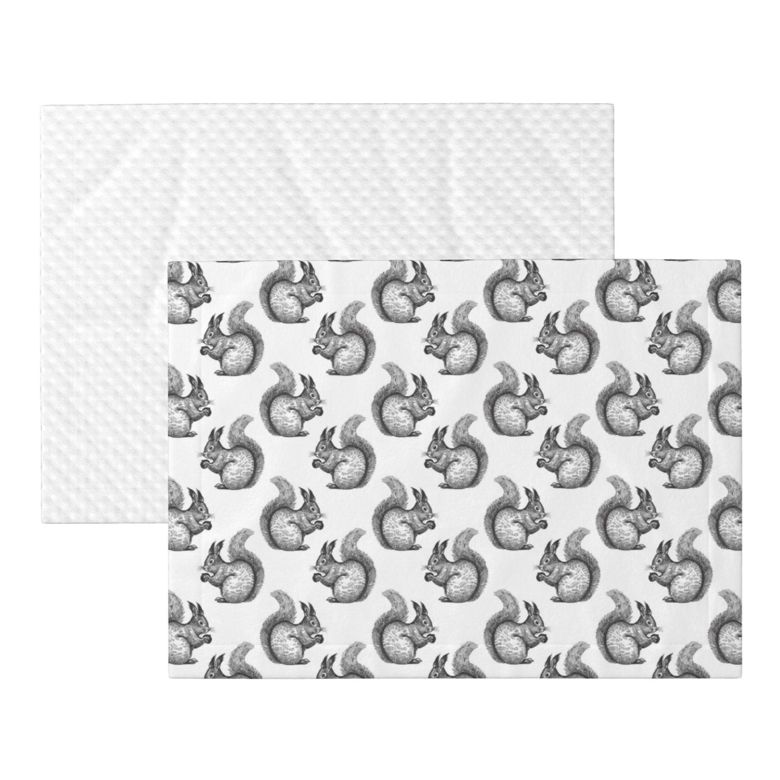 Naloa Black Squirrel Dog Blanket, 3 Sizes Cat Blanket for Indoor Cats Large Medium Small Dog Gifts-Small