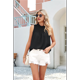 thumbnail image 5 of Camiseta Sin Mangas con Cuello con Volantes para Mujer, Color Negro, Talla XL, 5 of 10