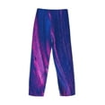 thumbnail image 3 of Lsque Neon Gradient Blue Print Men's Pajama Pants, Lounge Pant - Comfortable Home Wear,Elastic Waistband, Stylish Design-XX-Large, 3 of 9