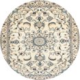 thumbnail image 1 of Ahgly Company Machine Washable Indoor Round Traditional Vanilla Gold Area Rugs, 4' Round, 1 of 7