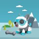 thumbnail image 4 of Gwong Electrónica Perro caminando eléctrico juguete durable control remoto robot perro para niños niños, 4 of 6