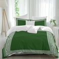 thumbnail image 2 of Green Greek Key Bedding 3 Piece Duvet Cover Set Full Size, Geometric Greece Ancient Farmhouse Geo Soft Microfiber Comforter Cover with Zipper Closure & Pillowcases, FadeResistant Quilt Cover, 2 of 9