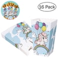 thumbnail image 1 of EeaseCA BESTONZON 16pcs Popcorn Boxes Wrapper Bags Decorative Dinnerware for Birthday Parties Baby Showers Graduations, 1 of 7