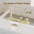 thumbnail image 3 of CASAINC 2 Handle Roman Bathroom Tub Faucet with Handheld Sprayer, Brushed Gold, 3 of 7