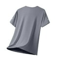 thumbnail image 5 of BXINGOHAI Men's Athletic Shirts Big and Tall Workout Running Short Sleeve T-Shirt Quick Dry Lightweight Gym Tee Tops Today Gray,XL, 5 of 6
