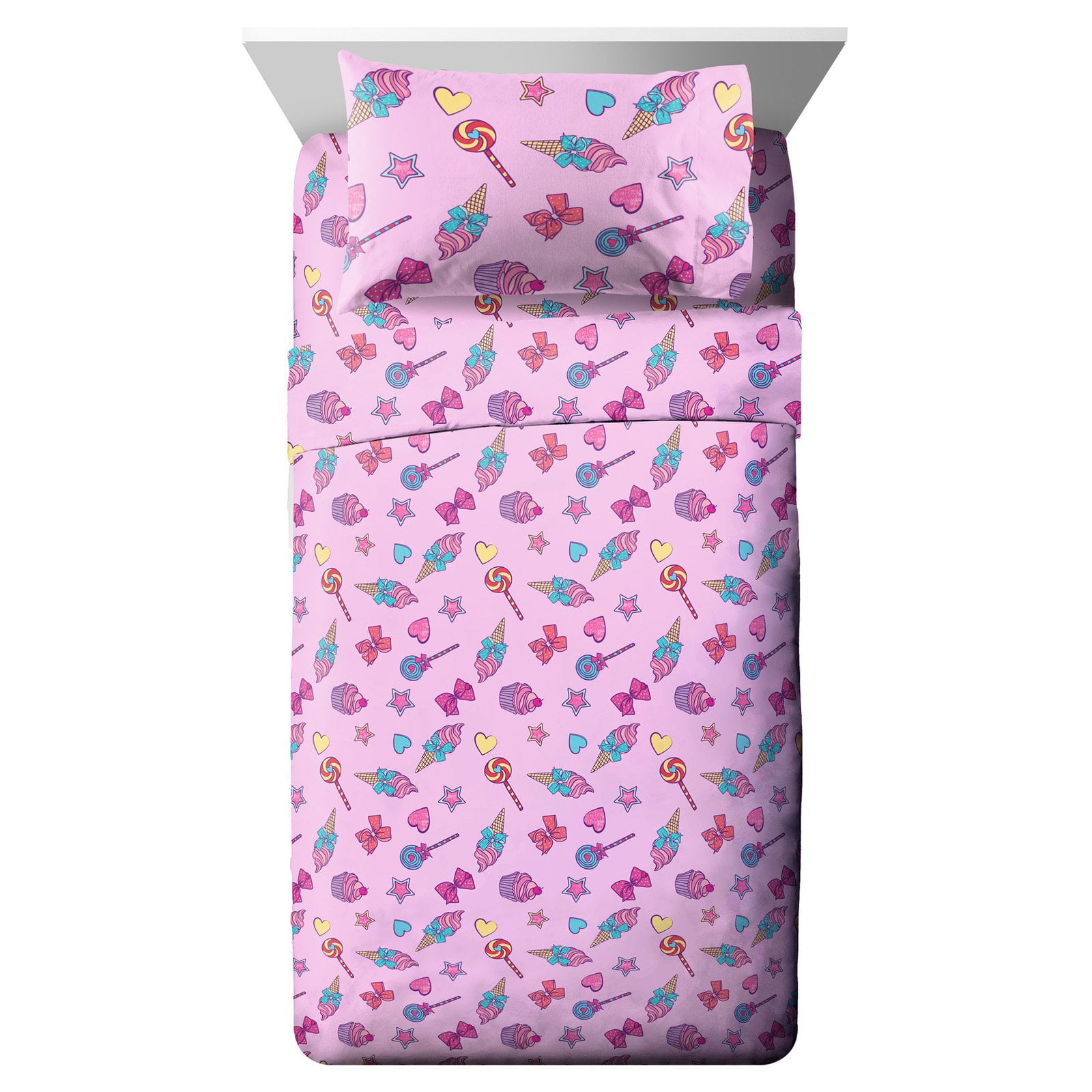 Jojo Siwa Dream Huge Bow Printed Single Bedding Kids Duvet Cover Pillow Case Set 