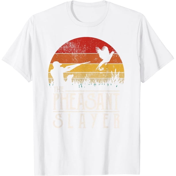 Camiseta vintage de estilo retro para cazar faisanes